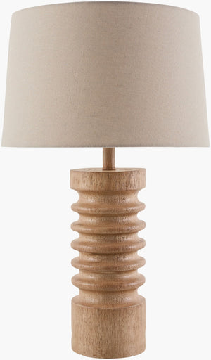Livabliss Nossa Resin Table Lamp with Linen Shade for Bedroom Living Room Warm Ambient Glow NOS-001