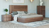 VIG Furniture Nova Domus Asus - Italian Modern Walnut Bed VGACASUS-BED