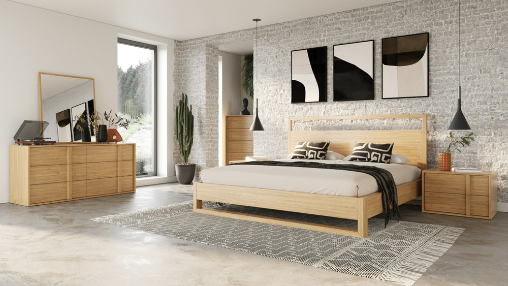 VIG Furniture Berlin Modern Natural Oak Dresser With Six Deep Drawers, Anti-Tip Design, Fully Assembled, 65"W VGMA-BR-92-1-DRS-NAT