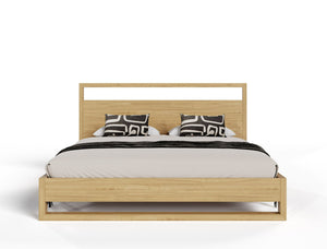 VIG Furniture Nova Domus Berlin - Modern Natural Oak Bed VGMA-BR-92-BED-NAT