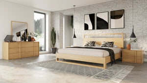 VIG Furniture Nova Domus Berlin - Modern Natural Oak Bedroom Set VGMA-BR-92-SET-NAT