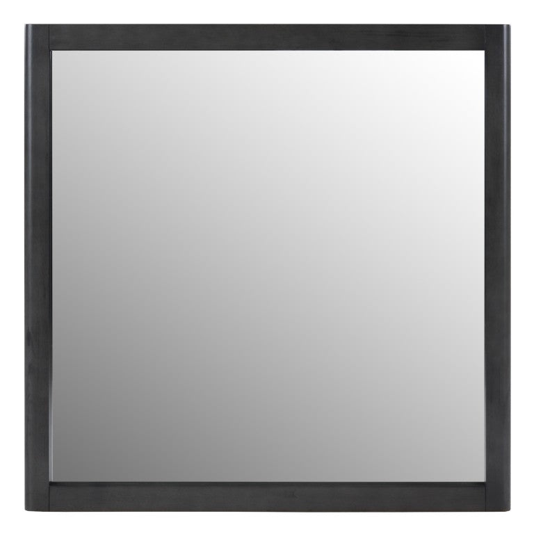 VIG Furniture Santa Santa Monica Grey Wash Mirror — 40" Square Modern Frame, Light-Enhancing Minimalist Accent Piece VGMA-BR-144-MIR-GRY