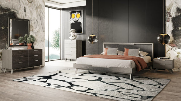 VIG Furniture Soria Grey-Wash Wall Mirror 34X40" — Modern Rectangular Framed Mirror, Ready-To-Hang, Brightens Rooms VGMABR-32-MIR-GRY