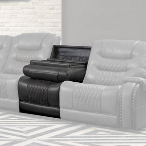 Parker House Parker Living Outlaw Recliner - Luxury Design With Power Motion And Elegant Nailhead Accents Dark Grey 80% Polyester,20% Pu (W) Mout#840t-sta