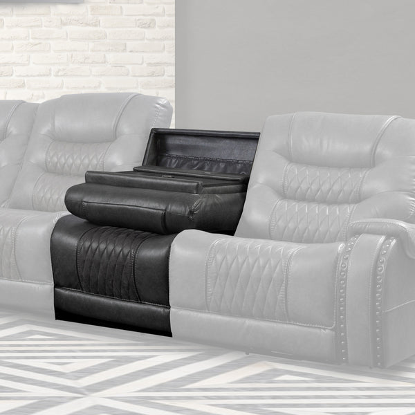 Parker House Parker Living Outlaw Recliner - Luxury Design With Power Motion And Elegant Nailhead Accents Dark Grey 80% Polyester,20% Pu (W) Mout#840t-sta