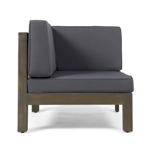 English Elm Oana Upholstered Accent Arm Chair Compact Square Frame for Living Room or Bedroom 64498.00DGY