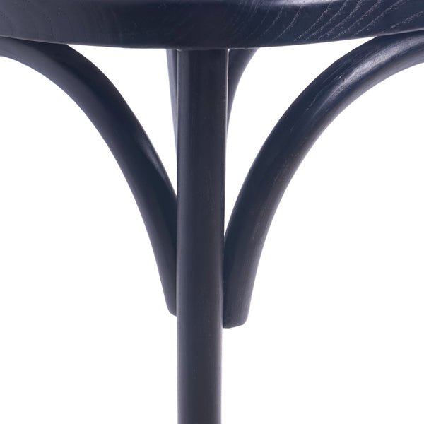 English Elm Dining Chairs Set of 2 Solid Elm Wood with Pressed Cane Mid-century Style 66146.00BLK
