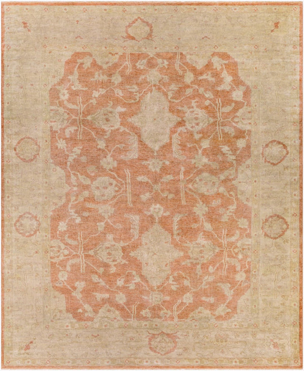 Surya Normandy 10' X 14' Handmade Wool Rug - Elegant, Timeless Design With Fringe For Any Room Decor Beige Wool Noy8000-810