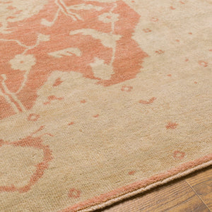 Surya Normandy 10' X 14' Handmade Wool Rug - Elegant, Timeless Design With Fringe For Any Room Decor Beige Wool Noy8000-23