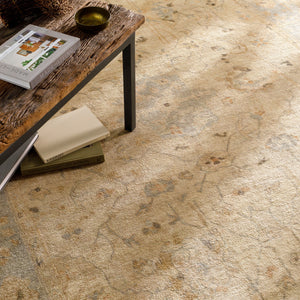 Normandy NOY-8002 8' x 10' Handmade Rug NOY8002-810  Light Gray, Light Sage, Cream, Tan, Medium Brown Surya