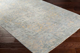 Normandy NOY-8005 8' x 10' Handmade Rug NOY8005-810  Blue, Dusty Sage, Wheat, Light Blue, Tan, Light Beige Surya