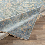 Normandy NOY-8005 8' x 10' Handmade Rug NOY8005-810  Blue, Dusty Sage, Wheat, Light Blue, Tan, Light Beige Surya