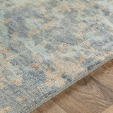 Normandy NOY-8005 8' x 10' Handmade Rug NOY8005-810  Blue, Dusty Sage, Wheat, Light Blue, Tan, Light Beige Surya