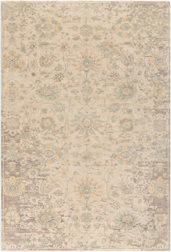 Surya Normandy 10' X 14' Handmade Wool Rug - Elegant, Timeless Design With Fringe For Any Room Decor Wheat Wool Noy8006-23