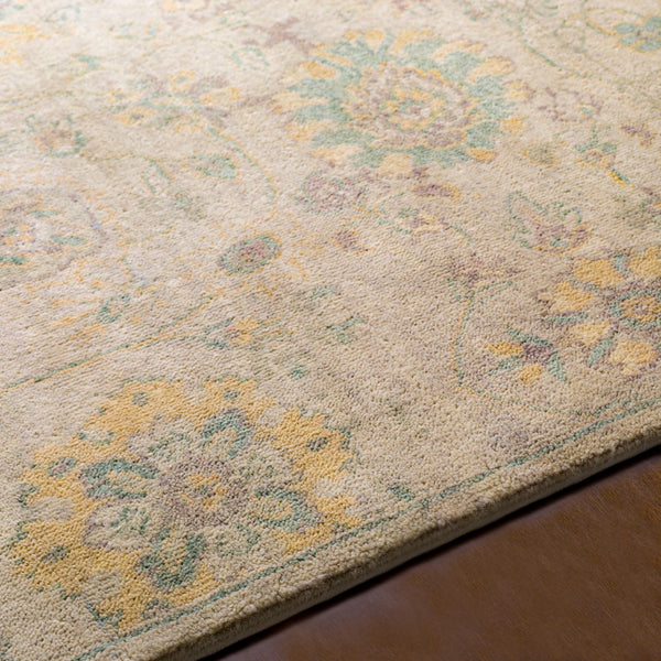 Surya Normandy 10' X 14' Handmade Wool Rug - Elegant, Timeless Design With Fringe For Any Room Decor Wheat Wool Noy8006-23