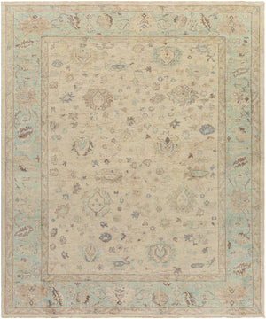 Normandy NOY-8010 8' x 10' Handmade Rug NOY8010-810  Seafoam, Beige, Dark Brown, Light Brown, Yellow, Denim Surya