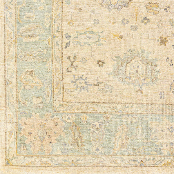 Normandy NOY-8010 8' x 10' Handmade Rug NOY8010-810  Seafoam, Beige, Dark Brown, Light Brown, Yellow, Denim Surya