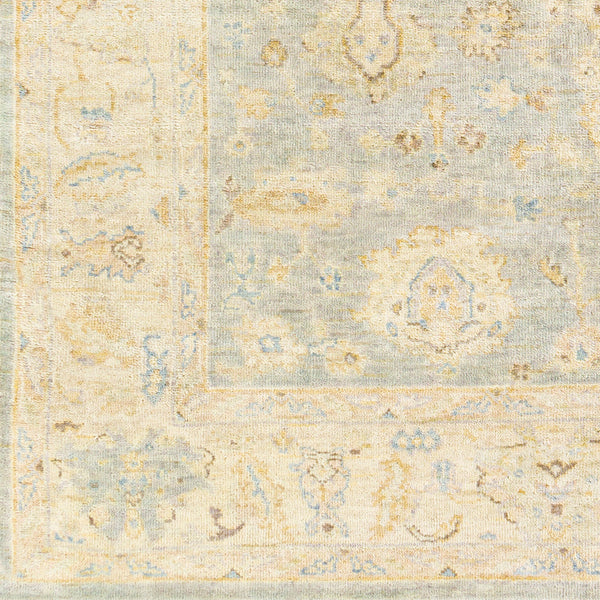 Normandy NOY-8011 8' x 10' Handmade Rug NOY8011-810  Oatmeal, Taupe, Pale Blue, Blue, Medium Brown, Beige Surya