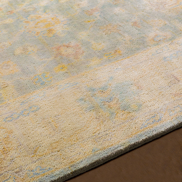 Normandy NOY-8011 8' x 10' Handmade Rug NOY8011-810  Oatmeal, Taupe, Pale Blue, Blue, Medium Brown, Beige Surya