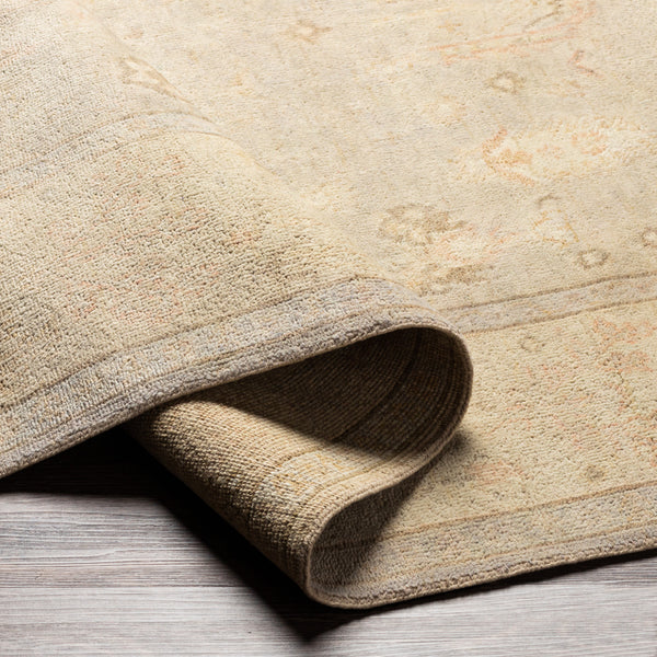 Normandy NOY-8012 8' x 10' Handmade Rug NOY8012-810  Gray, Medium Gray, Beige, Slate, Dark Brown, Wheat Surya