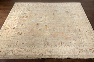 Normandy NOY-8012 8' x 10' Handmade Rug NOY8012-810  Gray, Medium Gray, Beige, Slate, Dark Brown, Wheat Surya
