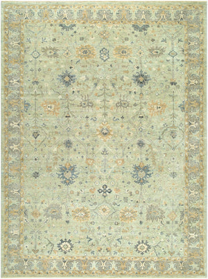 Surya Normandy Hand Knotted Wool Accent Rug Artisan Fringe Detail for Entryway or Bedside 9' x 13' Rectangle NOY8014-913