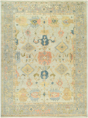 Surya Normandy Hand-knotted Wool Area Rug with Low Pile and Classic Fringe for Any Room 2' x 3' Rectangle NOY8015-23