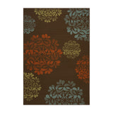 Christopher Knight Home® - Noble House - Ramonna Indoor Floral 5 X 8 Area Rug, Brown and Blue