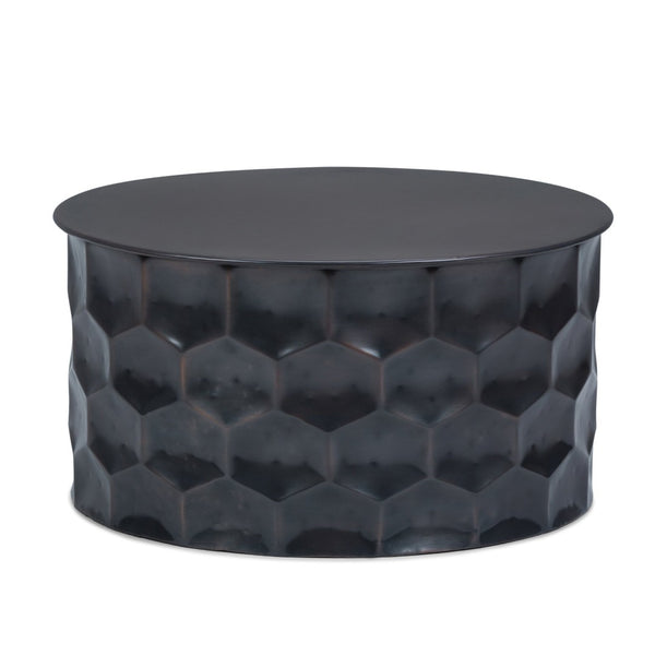 English Elm Whitney - Handcrafted Metal Storage Coffee Table In Antique Bronze - Stylish, Practical & Unique Design B136P158976-GIGA