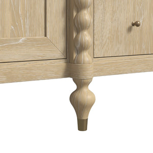 A.R.T. Furniture Haven Credenza - Rustic Elegance with Marble Top, Stylish Storage for Dining & Living Spaces 339252-2325