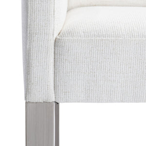 Bernhardt Bernhardt Stratum Arm Chair With Sculpted Angled Arms, Upholstered Comfort & Mist Ash Legs 325548
