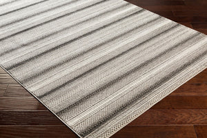 Livabliss Nepali Geometric Machine Woven Polypropylene Rug for Entryways and High Traffic Rooms Cream, Gray 8'10" x 12'4" NPI2304-93123