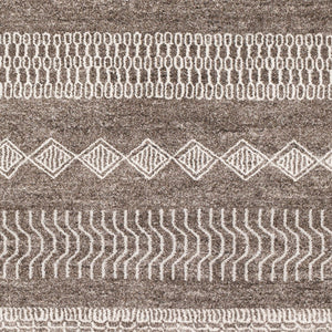 Livabliss Nepali Collection Machine Woven Polypropylene Rug Global Eclectic Entryway Accent Dark Brown, Gra 8'10" x 12'4" NPI2310-93123