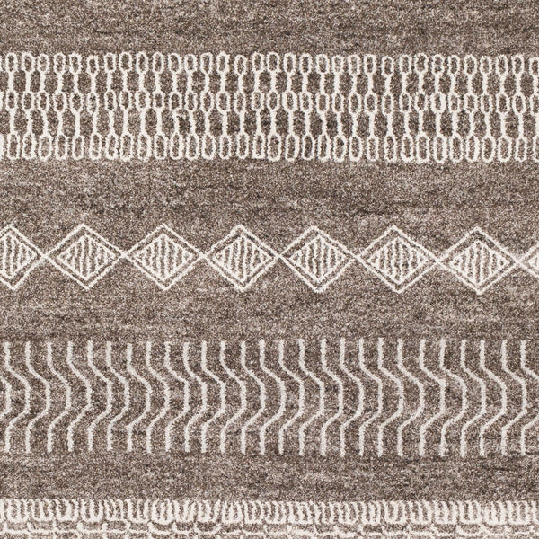 Livabliss Nepali Collection Machine Woven Polypropylene Rug Global Eclectic Entryway Accent Dark Brown, Gra 8'10" x 12'4" NPI2310-93123