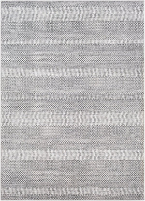 Livabliss Nepali Geometric Machine Woven Polypropylene Area Rug for Entryway or Bathroom Gray, Black 2' x 3' NPI2313-23