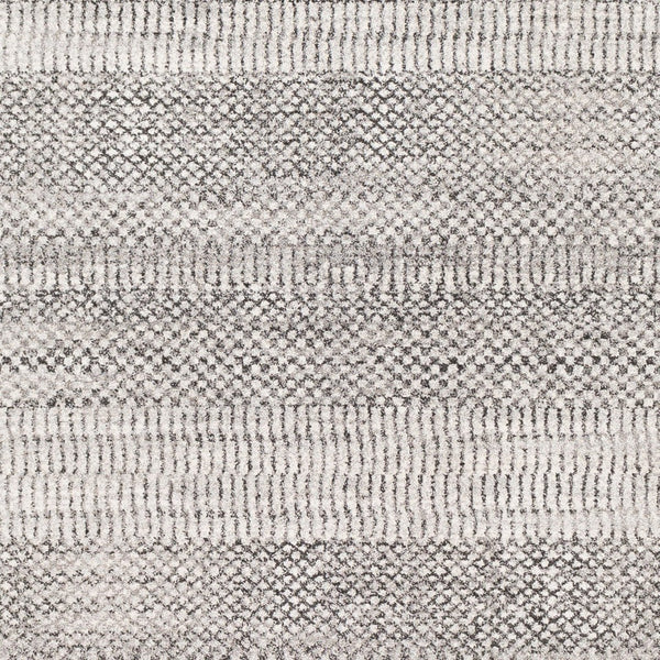 Livabliss Nepali Geometric Machine Woven Polypropylene Area Rug for Entryway or Bathroom Gray, Black 2' x 3' NPI2313-23
