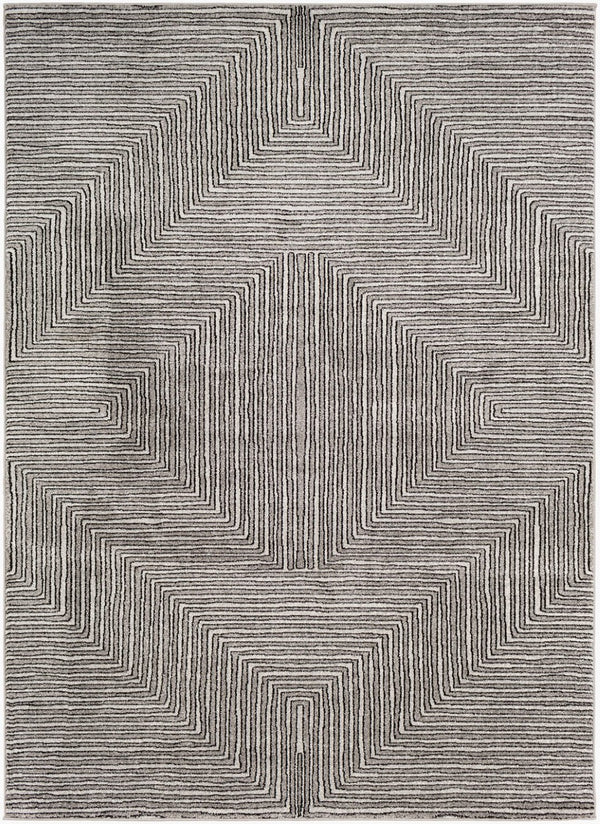 Livabliss Nepali Geometric Neutral Machine Woven Polypropylene Accent Rug for Entryway or Bedroom NPI2316-23