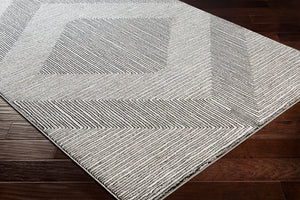 Livabliss Nepali Geometric Neutral Machine Woven Polypropylene Accent Rug for Entryway or Bedroom NPI2316-23