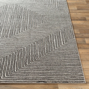 Livabliss Nepali Geometric Neutral Machine Woven Polypropylene Accent Rug for Entryway or Bedroom NPI2316-23