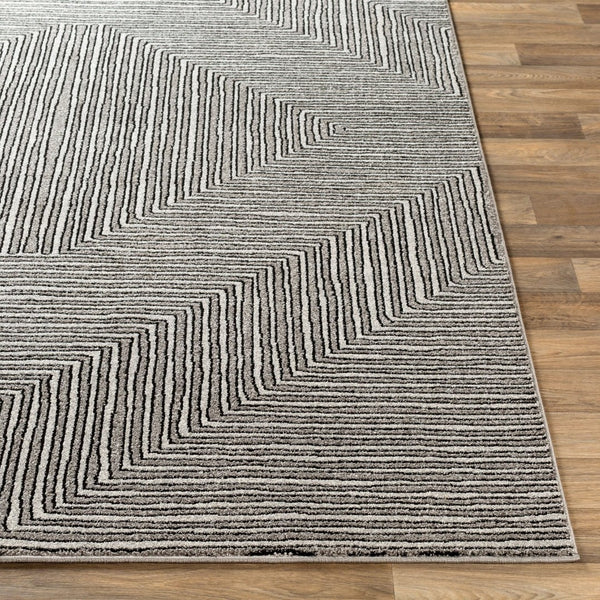 Livabliss Nepali Geometric Neutral Machine Woven Polypropylene Accent Rug for Entryway or Bedroom NPI2316-23