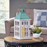 Christopher Knight Home® - Noble House - Hooven Coastal Handcrafted Small Mango Wood Decorative Lantern