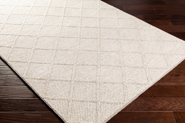 Surya Napels Npl-2300 Handmade 10' X 14' Viscose-wool Rug - Timeless, Durable Elegance For Modern Homes White Wool,Viscose Npl2303-35