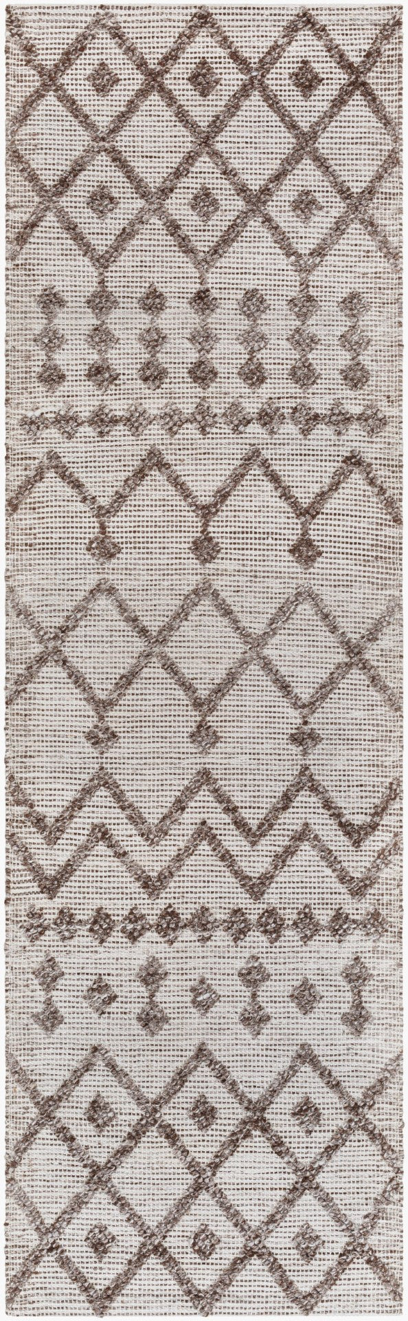 Surya Napoli Handmade 2' X 3' Bohemian Rug | Eco-friendly, Cozy & Unique Global Style For Your Home Decor Off,White Recycled Pet Yarn Npo2300-268