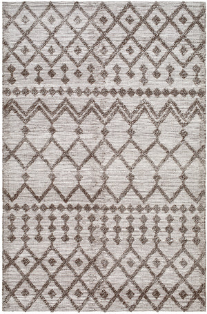 Napoli NPO-2300 9' x 12' Handmade Rug NPO2300-912  Off-White, Brown, Tan Surya