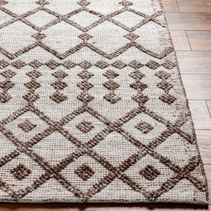 Napoli NPO-2300 9' x 12' Handmade Rug NPO2300-912  Off-White, Brown, Tan Surya