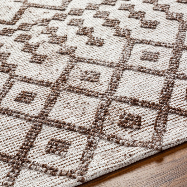 Surya Napoli Handmade 2' X 3' Bohemian Rug | Eco-friendly, Cozy & Unique Global Style For Your Home Decor Off,White Recycled Pet Yarn Npo2300-268