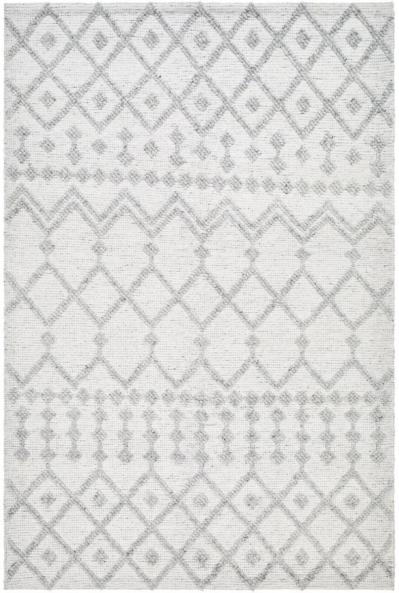 Napoli NPO-2302 9' x 12' Handmade Rug NPO2302-912  Light Gray, Light Slate, White, Black Surya