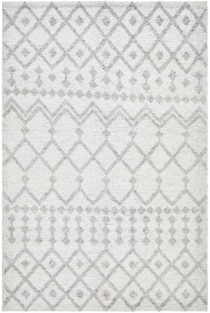 Napoli NPO-2302 9' x 12' Handmade Rug NPO2302-912  Light Gray, Light Slate, White, Black Surya