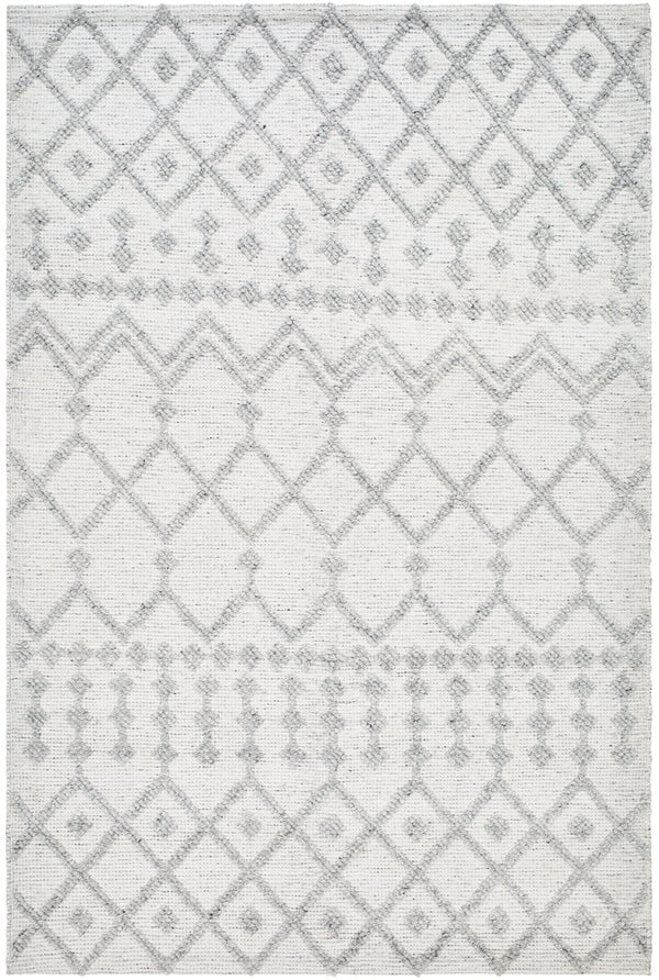 Napoli NPO-2302 9' x 12' Handmade Rug NPO2302-912  Light Gray, Light Slate, White, Black Surya