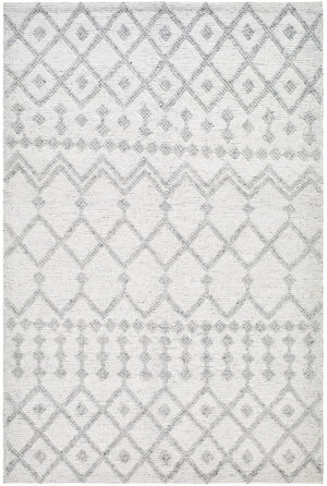 Surya Napoli Handmade 2' X 3' Bohemian Rug | Eco-friendly, Cozy & Unique Global Style For Your Home Decor Light Gray Recycled Pet Yarn Npo2302-576